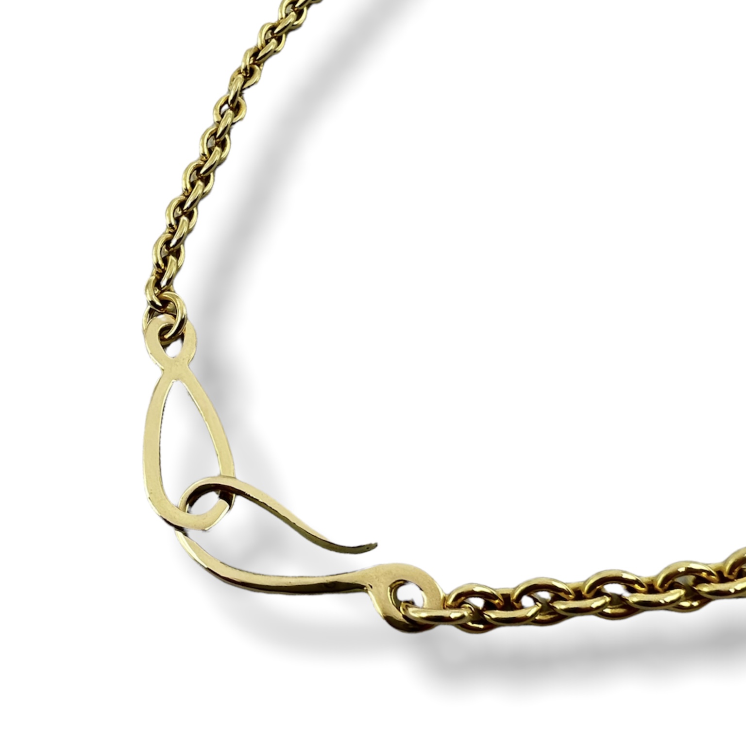 [新品] K18オリジナルフック付チェーン(太丸タイプ)